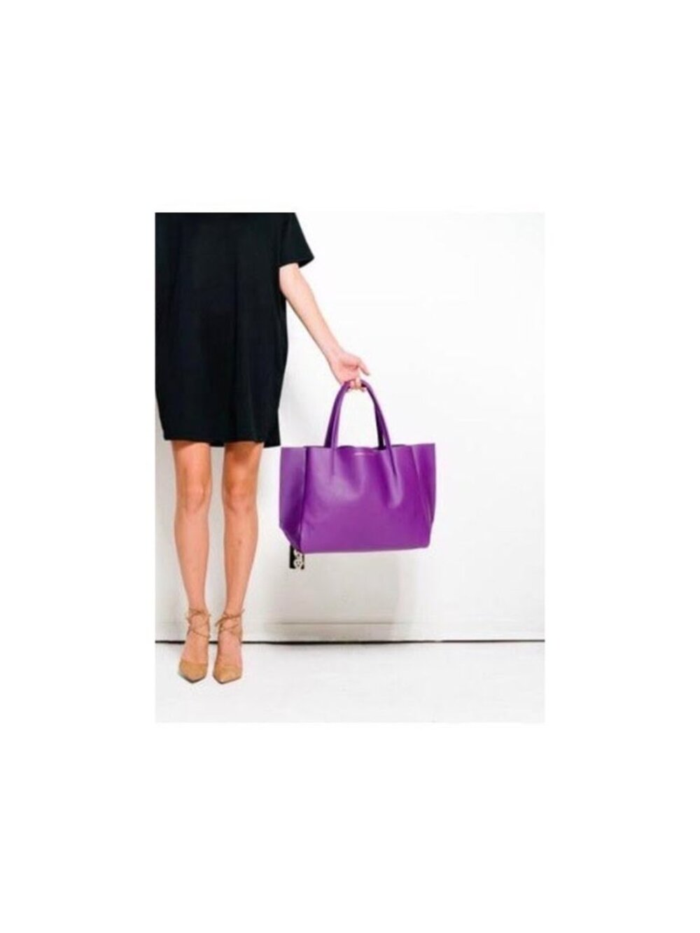 Ampersand as Apostrophe Half Tote Deep Magenta Bag OS NWT